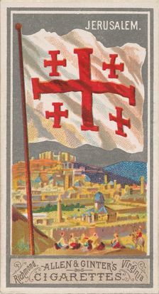 Jerusalem, from the City Flags series (N6) for Allen & Ginter Cigarettes Brands, 1887. Creator: Allen & Ginter