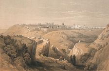 Jerusalem from the Road Leading to Bethany 1855. Creator: Unknown