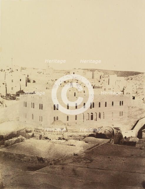 Jérusalem. Hospice autrichien et ancienne église St Jean, 1860 or later. Creator: Louis de Clercq.