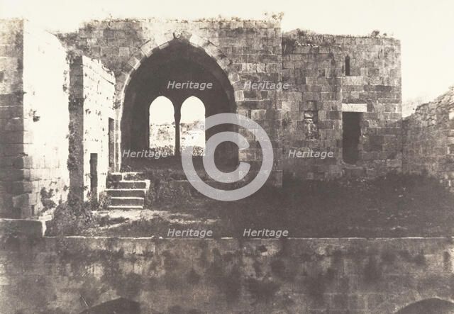 Jérusalem, Hospital de Sainte-Hélène, Intérieur, 1854. Creator: Auguste Salzmann.