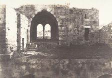 Jérusalem, Hospital de Sainte-Hélène, Intérieur, 1854. Creator: Auguste Salzmann