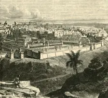 Jerusalem in the Time of Jesus Christ, Showing the Temple as restored by Herod the Great 1890. Creator: Unknown