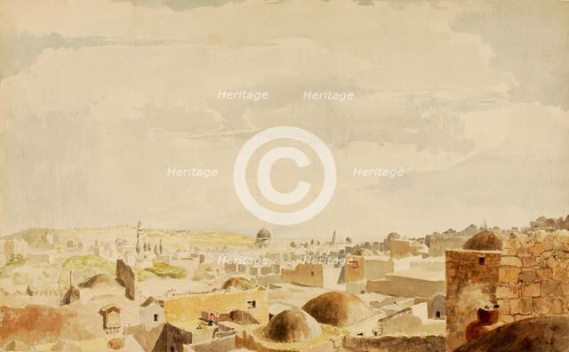 Jerusalem, Israel, 1844. Creator: Miner Kilbourne Kellogg.