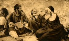 Jerusalem - Jews at the Wailing Wall c1918-c1939. Creator: Unknown