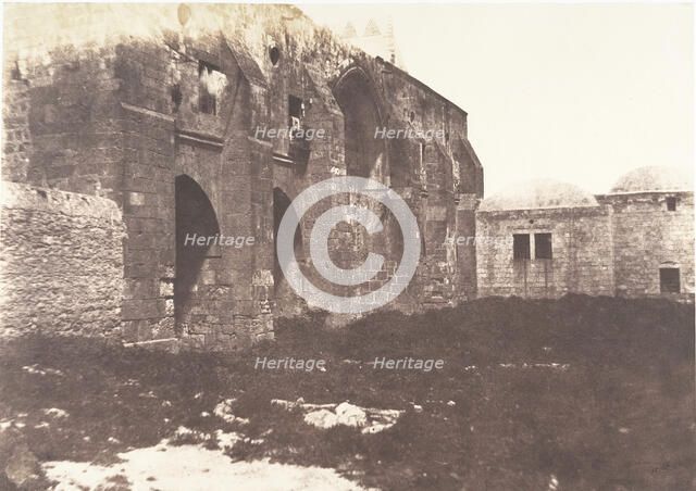 Jérusalem, Palais de rois de Jérusalem, Vue générale, 1854. Creator: Auguste Salzmann.