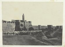 Jérusalem, Partie Occidentale Des Murailles; Palestine, 1849/51, printed 1852. Creator: Maxime du Camp