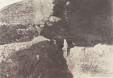 Jérusalem, Piscine de Siloe, Canal taillé dans le roc, 1854. Creator: Auguste Salzmann