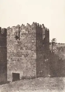 Jérusalem, Porte de Mograbins, 1854. Creator: Auguste Salzmann