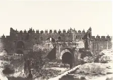 Jérusalem, Porte de Damas, Intérieur, 1854. Creator: Auguste Salzmann