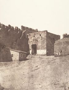 Jérusalem, Porte de David, Intérieur, 1854. Creator: Auguste Salzmann