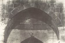 Jérusalem, Porte de la citadelle, Inscription, 1854. Creator: Auguste Salzmann