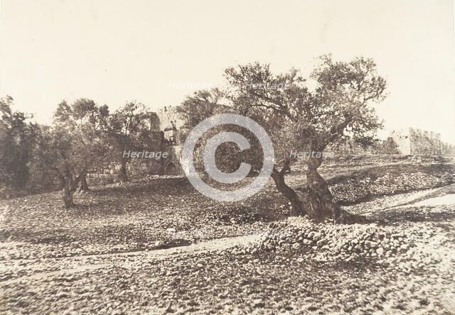 Jérusalem, Porte d'Hérode, 1854. Creator: Auguste Salzmann.