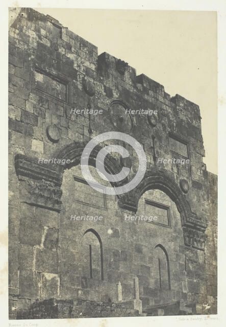 Jérusalem, Porte Dorée (Bab-El-Daharieh); Palestine, 1849/51, printed 1852. Creator: Maxime du Camp.