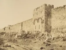 Jérusalem. Portes Dorées, 1860 or later. Creator: Louis de Clercq