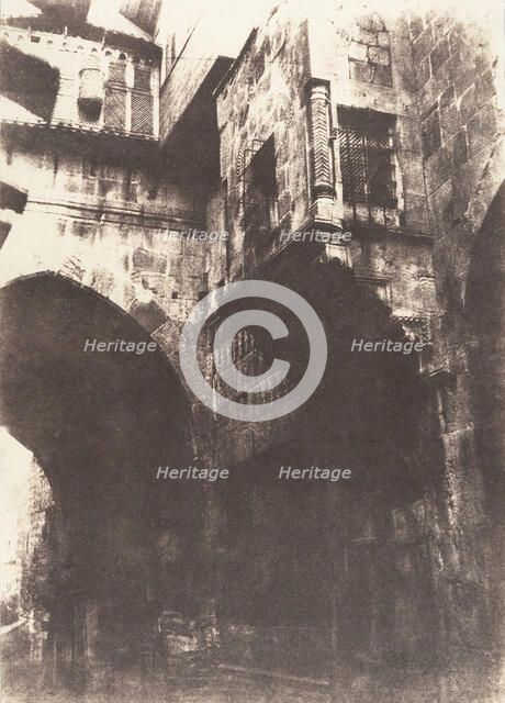 Jérusalem, Rue du quartier arabe, 1, 1854. Creator: Auguste Salzmann.