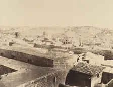 Jérusalem. Synagogue juive et environs, 1860 or later. Creator: Louis de Clercq