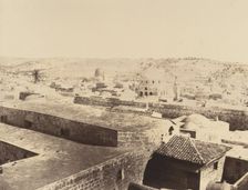 Jérusalem. Synagogue juive et environs, 1860 or later. Creator: Louis de Clercq