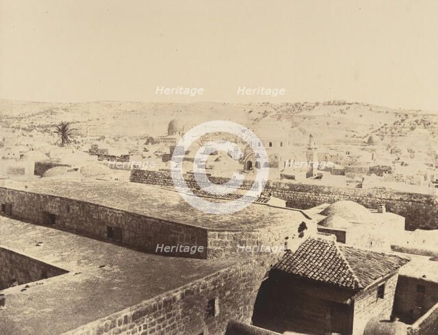 Jérusalem. Synagogue juive et environs, 1860 or later. Creator: Louis de Clercq.