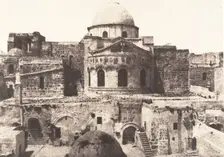 Jérusalem, Saint Sépulcre, abside, 1854. Creator: Auguste Salzmann