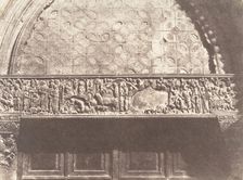 Jérusalem, Saint-Sépulcre, Bas-relief (porte d'entrée), 1854. Creator: Auguste Salzmann