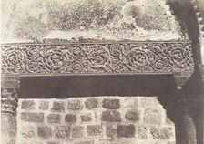 Jérusalem, Saint-Sépulcre, Bas-relief (porte murée), 1854. Creator: Auguste Salzmann