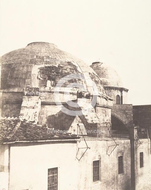 Jérusalem, Saint Sépulcre, coupole, 1854. Creator: Auguste Salzmann.