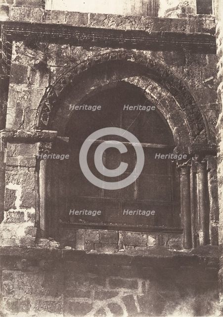Jérusalem, Saint-Sépulcre, Détails de la Chapelle du Calvaire, 1854. Creator: Auguste Salzmann.