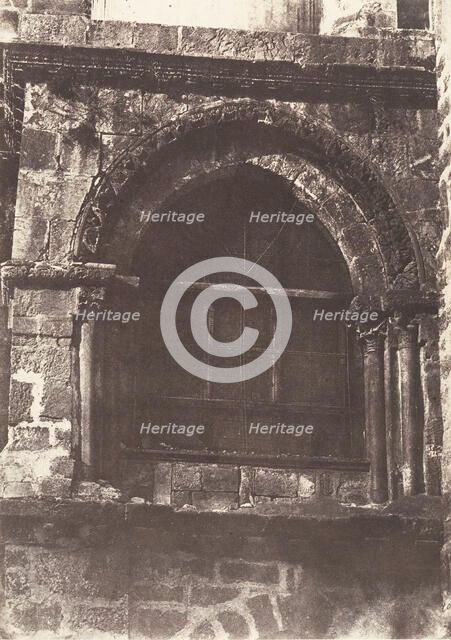 Jérusalem, Saint-Sépulcre, Détails de la Chapelle du Calvaire, 1854. Creator: Auguste Salzmann.