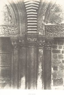 Jérusalem, Saint-Sépulcre, Détails de la porte, 1854. Creator: Auguste Salzmann