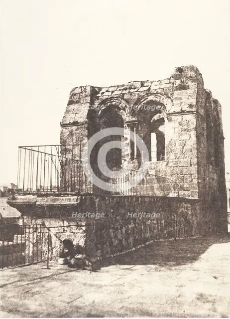 Jérusalem, Saint-Sépulcre, Détails du Clocher, 1854. Creator: Auguste Salzmann.