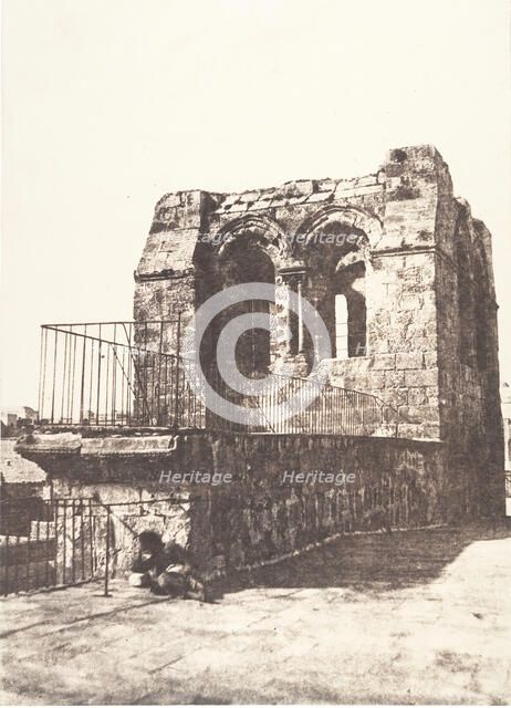 Jérusalem, Saint-Sépulcre, Détails du Clocher, 1854. Creator: Auguste Salzmann.