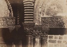 Jerusalem, Saint Sepulcre, Details of Capitals, 1854. Creator: Auguste Salzmann