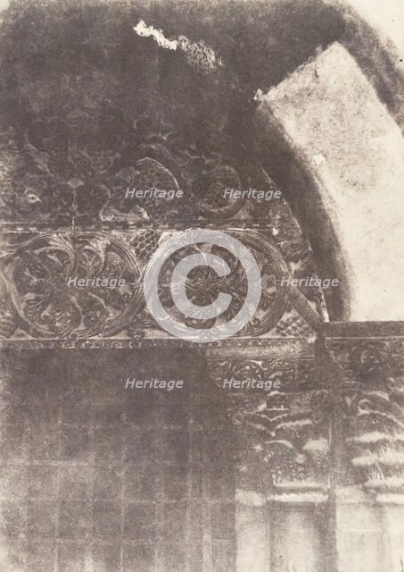 Jérusalem, Saint-Sépulcre, Intérieur de la Chapelle du Calvaire, 1854. Creator: Auguste Salzmann.