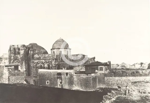 Jérusalem, Saint-Sépulcre, Vue générale, 1, 1854. Creator: Auguste Salzmann.