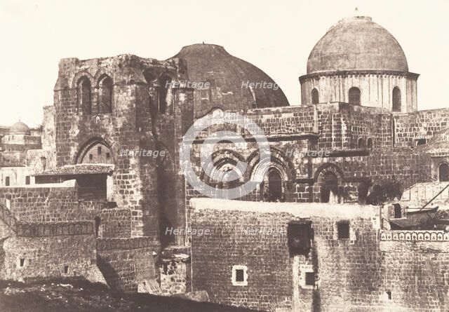 Jérusalem, Saint Sépulcre, vue générale, 2, 1854. Creator: Auguste Salzmann.