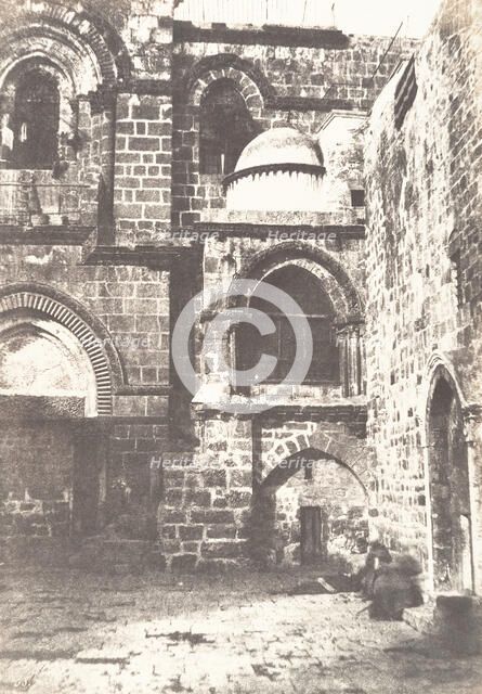 Jérusalem, Saint Sépulcre, Vue générale de la Chapelle du Calvaire, 1854. Creator: Auguste Salzmann.