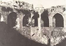 Jérusalem, Sainte-Marie-la-Grande, Cloitre, 1854. Creator: Auguste Salzmann