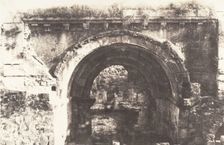 Jérusalem, Sainte-Marie-la-Grande, Portail, 1854. Creator: Auguste Salzmann