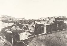 Jérusalem, Sainte-Marie-la-Grande, Vue générale, 1854. Creator: Auguste Salzmann