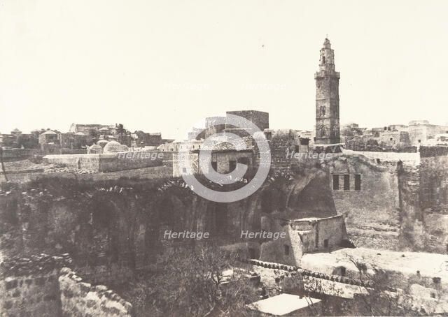 Jérusalem, Sainte-Marie-la-Latine, 1854. Creator: Auguste Salzmann.