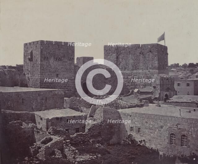 Jerusalem - Section of Old City, 1857. Creator: James Robertson.