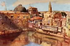 Jerusalem.- The Pool of Hezekiah 1902. Creator: John Fulleylove