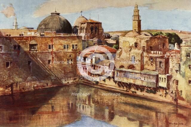 'Jerusalem.- The Pool of Hezekiah', 1902. Creator: John Fulleylove.