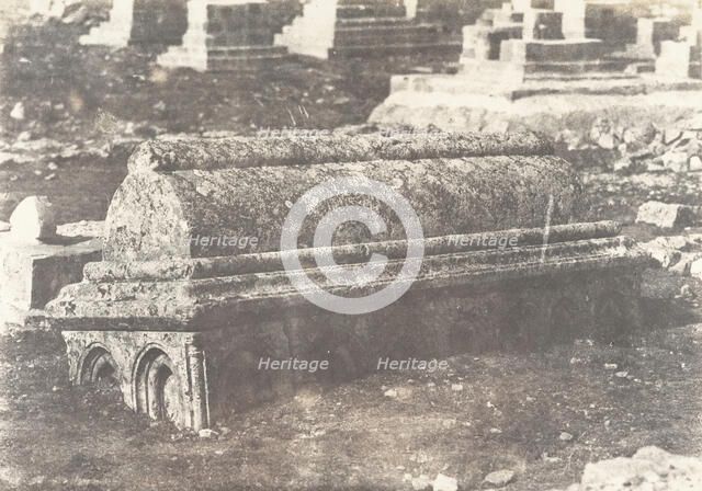 Jérusalem, Tombeau arabe, 1854. Creator: Auguste Salzmann.