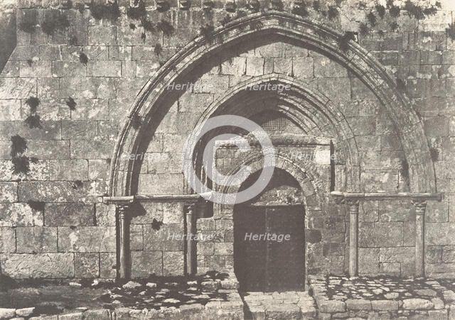 Jérusalem, Tombeau de la Vierge, 1854. Creator: Auguste Salzmann.