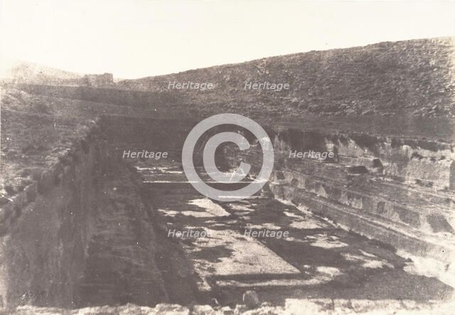 Jérusalem, Tombeau de Salomon, Détails, 1854. Creator: Auguste Salzmann.