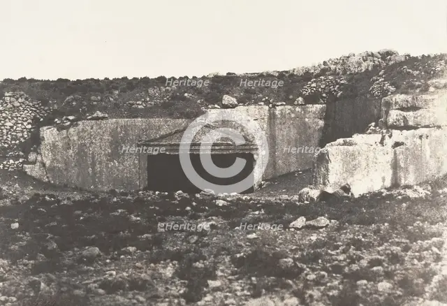 Jérusalem, Tombeau des Juges, Vue générale, 1854. Creator: Auguste Salzmann.