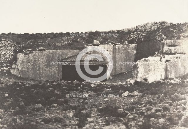 Jérusalem, Tombeau des Juges, Vue générale, 1854. Creator: Auguste Salzmann.