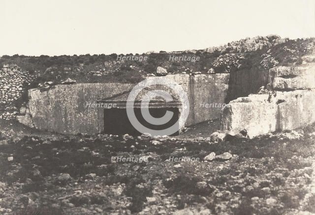 Jérusalem, Tombeau des Juges, Vue générale, 1854. Creator: Auguste Salzmann.