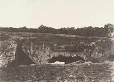 Jérusalem, Tombeau des rois de Juda, Cour extérieure, 1854. Creator: Auguste Salzmann